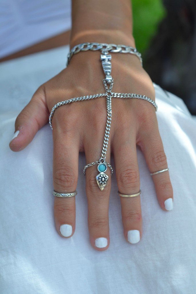 Grace Bijoux Vivian Hand Piece Silver