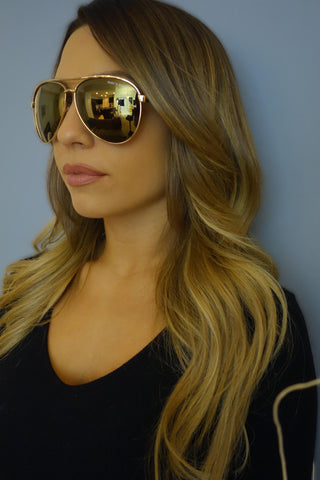 Quay Australia x Shay Mitchell Viviene Gold Sunglasses - ACCESSORIES - QUAY - Free Vibrationz