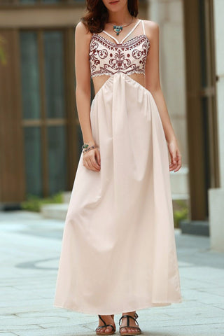 WYLDR Stay With Me Plunge Maxi Dress