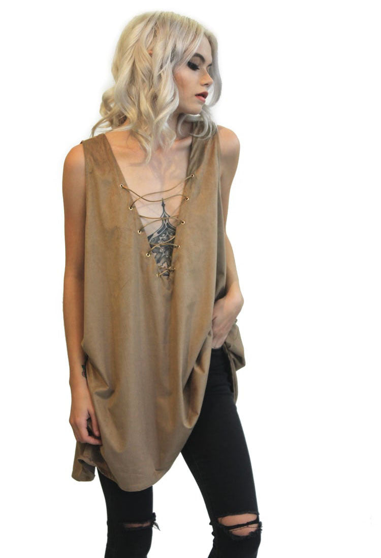 EastNWestLabel Hex Tank- TOPS-EASTNWESTLABEL-Free Vibrationz