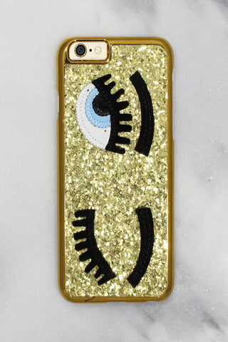 Silver Glitter EyePhone Case