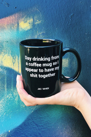 Jac Vanek Day Drinking Mug - HOME SWEET HOME + GIFTS - JAC VANEK - Free Vibrationz