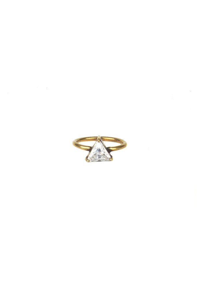 Torchlight Triangle Ring Brass