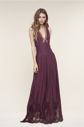 WYLDR Stay With Me Plunge Maxi Dress