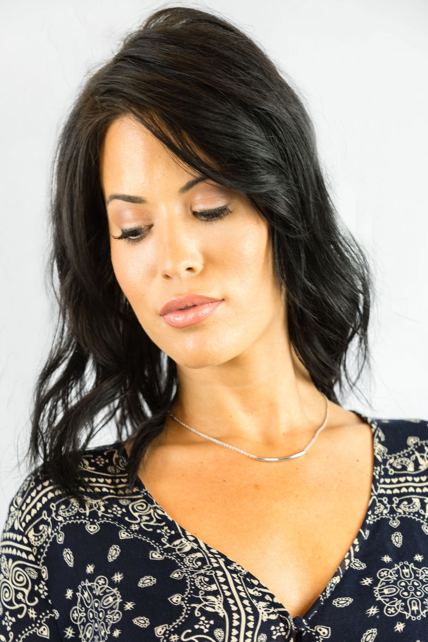 Silver Tube Necklace