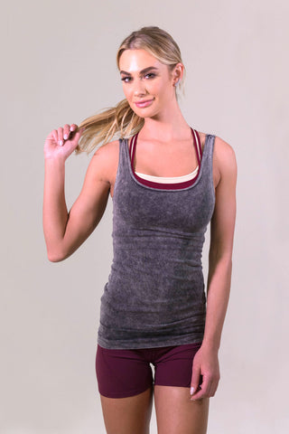 Nina B Roze 2Tone Sports Bra Grey