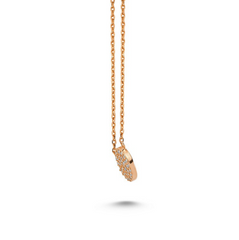 Amorium Stone Dot Rose Gold Necklace- ACCESSORIES-Amorium-Free Vibrationz