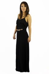 Elan Brunch Maxi Dress Black- DRESSES-ELAN-Free Vibrationz