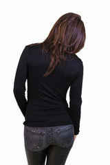 Plunging Longsleeve Top - TOPS - Free Vibrationz - Free Vibrationz - 3