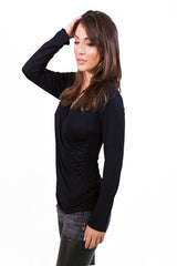 Plunging Longsleeve Top - TOPS - Free Vibrationz - Free Vibrationz - 2