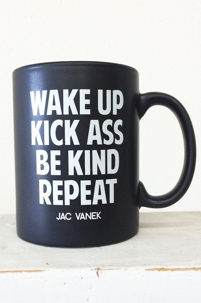 Jac Vanek Wake Up Coffee Mug - HOME SWEET HOME + GIFTS - JAC VANEK - Free Vibrationz - 2
