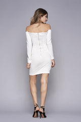 WYLDR Kali Off The Shoulder High Slit Dress - DRESSES - WYLDR - Free Vibrationz - 3