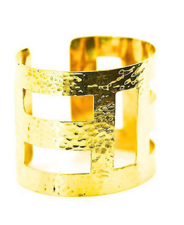 Lena Bernard Dana Cuff Brass - ACCESSORIES - LENA BERNARD - Free Vibrationz - 3