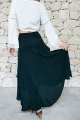 Sea Dreamer Classic Wrap Skirt Black - BOTTOMS - Sea Dreamer - Free Vibrationz - 7