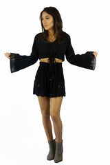 Sea Dreamer Chloe Crop Top Black - TOPS - Sea Dreamer - Free Vibrationz - 4