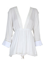 Somedays Lovin Nadin Lace Plunging Playsuit Cream - ONSIES - SOMEDAYS LOVIN - Free Vibrationz - 8