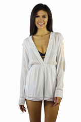 Somedays Lovin Nadin Lace Plunging Playsuit Cream - ONSIES - SOMEDAYS LOVIN - Free Vibrationz - 10