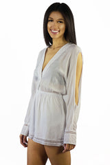 Somedays Lovin Nadin Lace Plunging Playsuit Cream - ONSIES - SOMEDAYS LOVIN - Free Vibrationz - 11