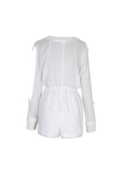 Somedays Lovin Nadin Lace Plunging Playsuit Cream - ONSIES - SOMEDAYS LOVIN - Free Vibrationz - 9