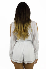 Somedays Lovin Nadin Lace Plunging Playsuit Cream - ONSIES - SOMEDAYS LOVIN - Free Vibrationz - 7