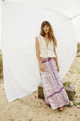 Somedays Lovin Sudden Sky Maxi Skirt Floral - BOTTOMS - SOMEDAYS LOVIN - Free Vibrationz - 4