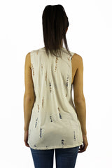 Stillwater The Shredded Favorite Tank Ivory - TOPS - STILLWATER - Free Vibrationz - 5