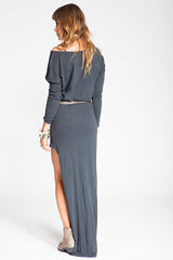 Stillwater The Mojave Maxi Tee Dress Black - DRESSES - STILLWATER - Free Vibrationz - 3