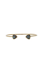 Torchlight Aurora Cuff Brass with Labradorite - ACCESSORIES - Torchlight - Free Vibrationz - 3