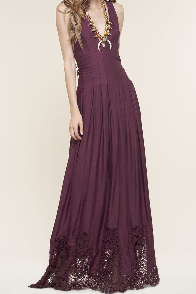 The Jetset Diaries Verona Maxi Dress Bordeaux - DRESSES - The JetSet Diaries - Free Vibrationz - 6