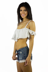 Stillwater The So Little Crop Top White - TOPS - STILLWATER - Free Vibrationz - 7