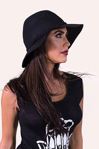 Everyday Black Hat- ACCESSORIES-LA JEWELRY PLAZA-Free Vibrationz