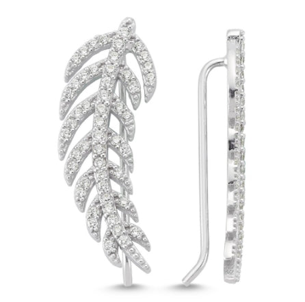 Amorium Black Sterling Silver Aria Earring