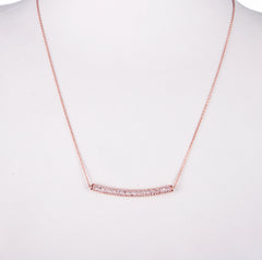 Amorium Rose Gold and White Tube Necklace - ACCESSORIES - Amorium - Free Vibrationz - 3