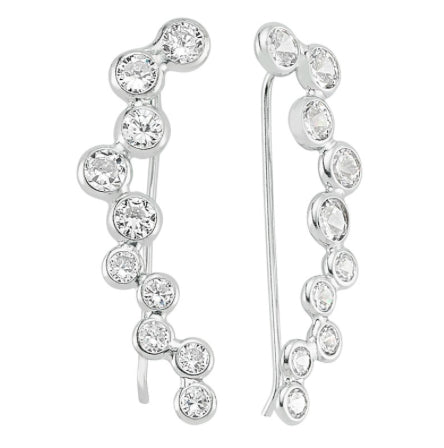 Amorium Black Sterling Silver Aria Earring
