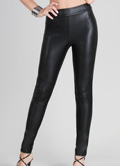 NikiBiki Paneled Faux Leather Pants - BOTTOMS - NIKIBIKI - Free Vibrationz - 4