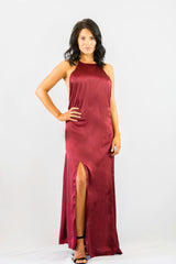 WYLDR Elegance Maxi Dress - Wine - DRESSES - WYLDR - Free Vibrationz - 4