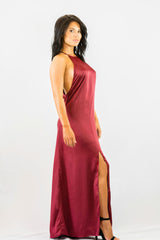 WYLDR Elegance Maxi Dress - Wine - DRESSES - WYLDR - Free Vibrationz - 3