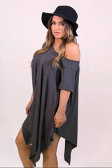 Up and Down Dress Grey - DRESSES - FAITH APPAREL - Free Vibrationz - 2
