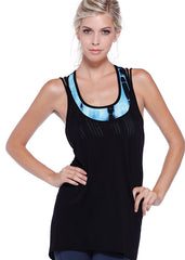 NikiBiki Black Double Cross Relaxed Top Black- ACTIVEWEAR-NIKIBIKI-Free Vibrationz