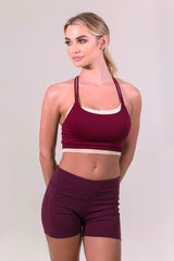 NikiBiki Maroon Yoga Training Shorts - ACTIVEWEAR - NIKIBIKI - Free Vibrationz - 2