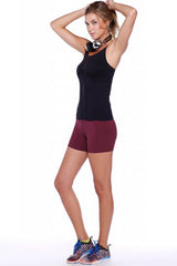 NikiBiki Maroon Yoga Training Shorts - ACTIVEWEAR - NIKIBIKI - Free Vibrationz - 5