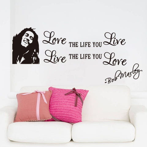 Bob Marley Decal- HOME SWEET HOME + GIFTS-Free Vibrationz-Free Vibrationz