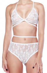 Rehab Lacey Free Lingerie Set - White - Intimates - REHAB - Free Vibrationz - 4