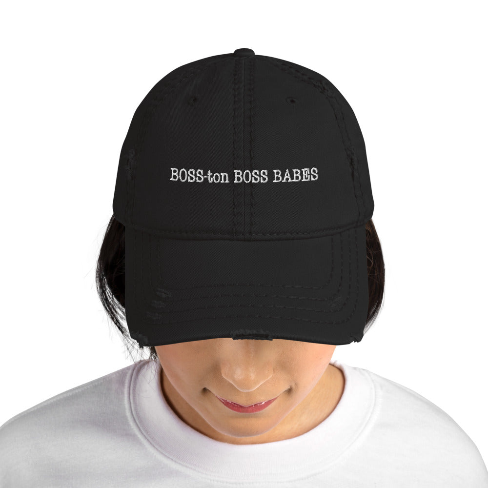 BOSS-ton Boss Babe Distressed Dad Hat