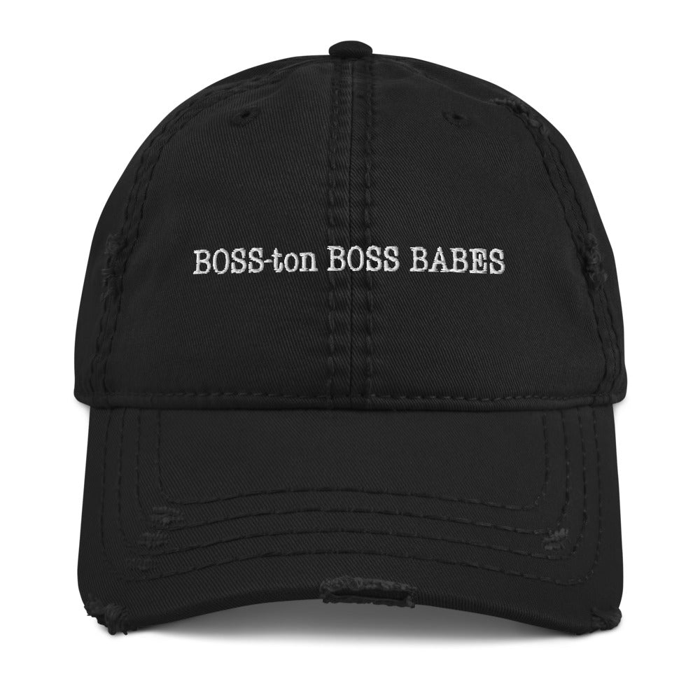 BOSS-ton Boss Babe Distressed Dad Hat