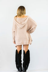 Cecico Shredded Blushing Sweater- OUTERWEAR-Cecico-Free Vibrationz