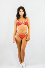 Don't Mesh With Me Bikini Set Red- SWIMWEAR-Free Vibrationz-Free Vibrationz