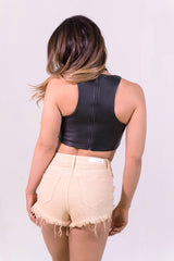 Rehab Leather Vixen Top - TOPS - REHAB - Free Vibrationz - 3