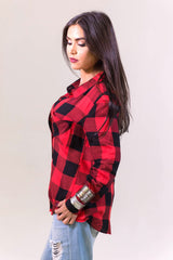 Elan The Perfect Flannel Shirt- TOPS-ELAN-Free Vibrationz