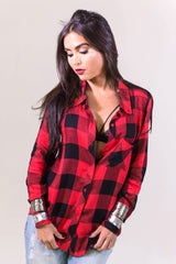 Elan The Perfect Flannel Shirt- TOPS-ELAN-Free Vibrationz